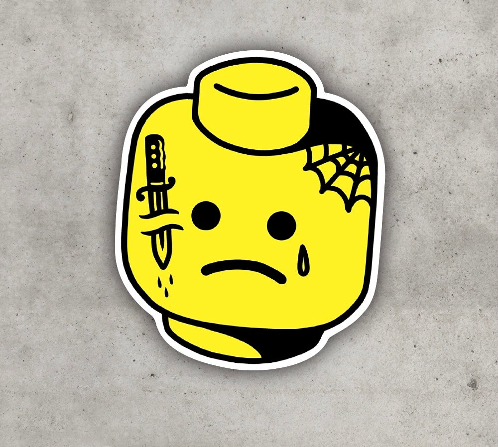 Knife Lego "Easy Peel" Sticker