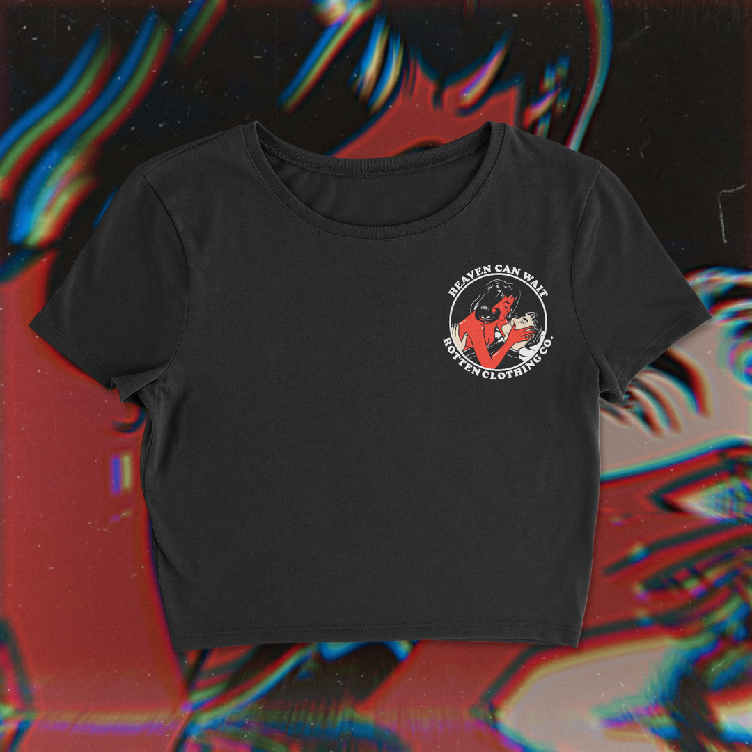 Heaven Can Wait Crop Tee