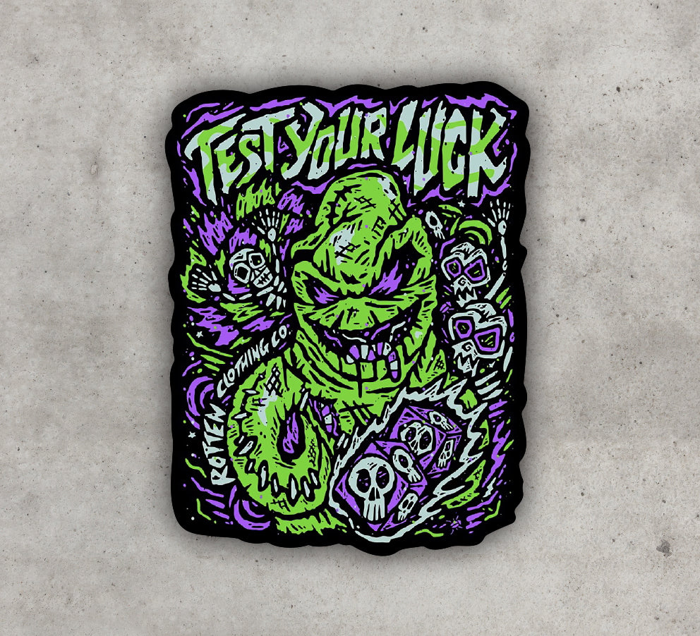 Test Your Luck "Easy Peel" Sticker