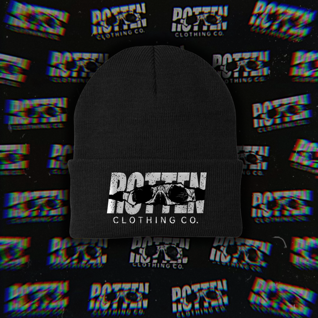 Offcial Rhett Rotten Logo Rotten Logo Beanie – Rotten Clothing Co.